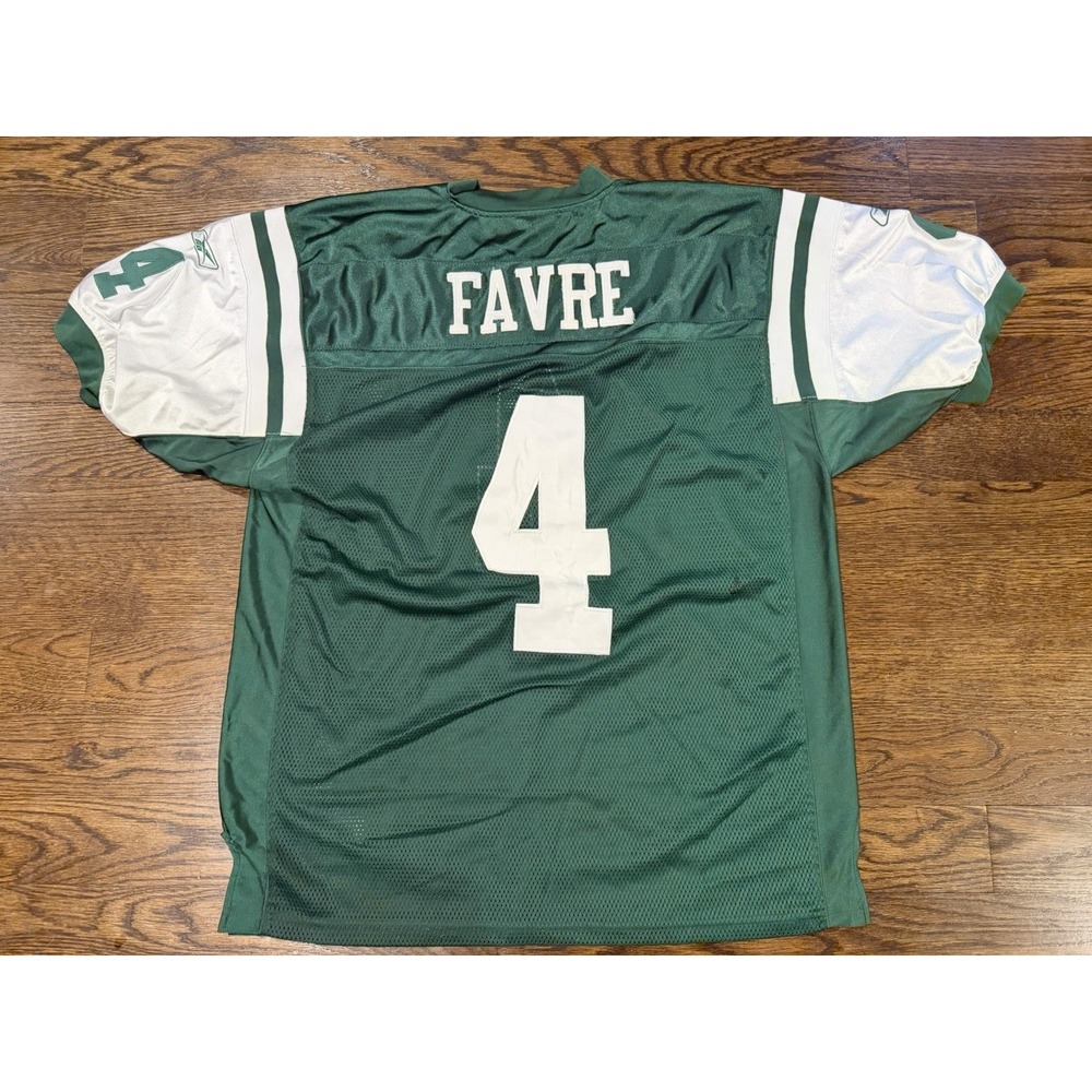 Reebok New York Jets NFL Brett Fevre VINTAGE 2000's Jersey Men's XXL 2XL 52